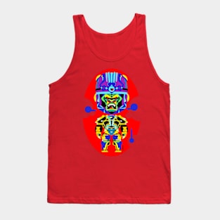 mexican sisimite ecopop ape with mecha omega armor Tank Top